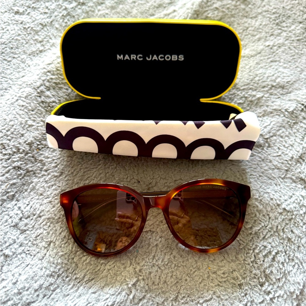 Marc Jacobs Gold-Tone Iskha Sunglasses NWOT